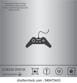 Joystick sign icon, vector illustration. Flat design style