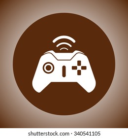 Joystick sign icon, vector illustration. Flat design style 