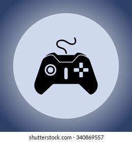 Joystick sign icon, vector illustration. Flat design style 