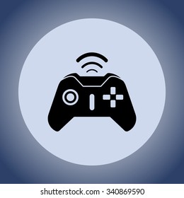 Joystick sign icon, vector illustration. Flat design style 