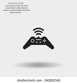 Joystick sign icon, vector illustration. Flat design style