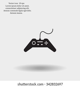 Joystick sign icon, vector illustration. Flat design style