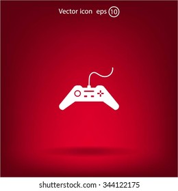 Joystick sign icon, vector illustration. Flat design style