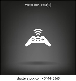Joystick sign icon, vector illustration. Flat design style