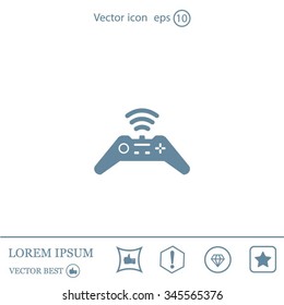 Joystick sign icon, vector illustration. Flat design style