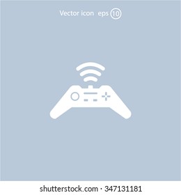 Joystick sign icon, vector illustration. Flat design style