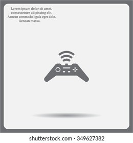 Joystick sign icon, vector illustration. Flat design style