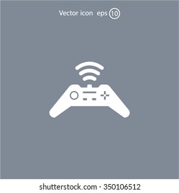 Joystick sign icon, vector illustration. Flat design style