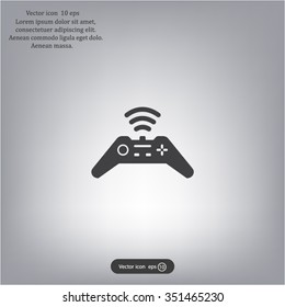 Joystick sign icon, vector illustration. Flat design style