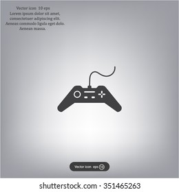Joystick sign icon, vector illustration. Flat design style