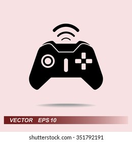 Joystick sign icon, vector illustration. Flat design style 