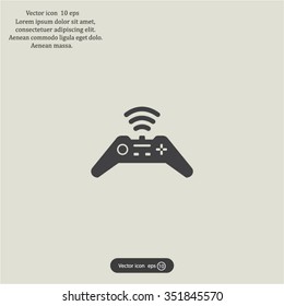 Joystick sign icon, vector illustration. Flat design style