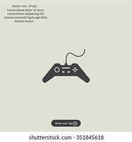 Joystick sign icon, vector illustration. Flat design style