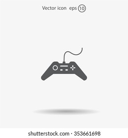 Joystick sign icon, vector illustration. Flat design style