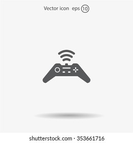 Joystick sign icon, vector illustration. Flat design style