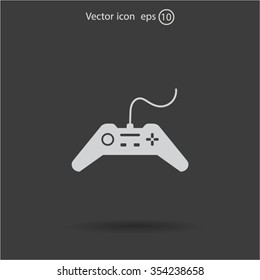 Joystick sign icon, vector illustration. Flat design style