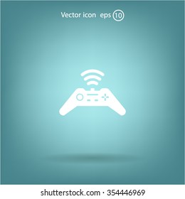 Joystick sign icon, vector illustration. Flat design style