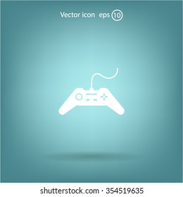 Joystick sign icon, vector illustration. Flat design style