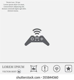 Joystick sign icon, vector illustration. Flat design style
