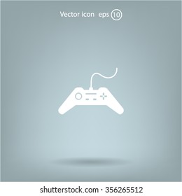 Joystick sign icon, vector illustration.