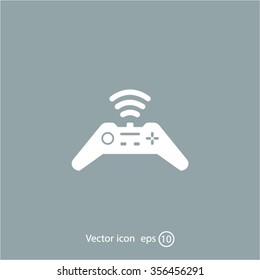 Joystick sign icon, vector illustration. Flat design style