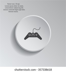 Joystick sign icon, vector illustration. Flat design style