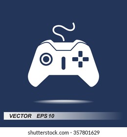 Joystick sign icon, vector illustration. Flat design style 