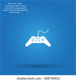 Joystick sign icon, vector illustration. Flat design style