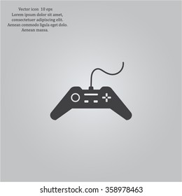 Joystick sign icon, vector illustration. Flat design style
