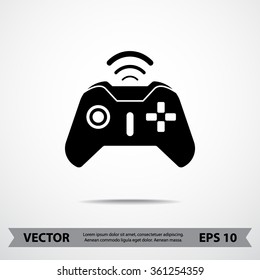 Joystick sign icon, vector illustration. Flat design style 