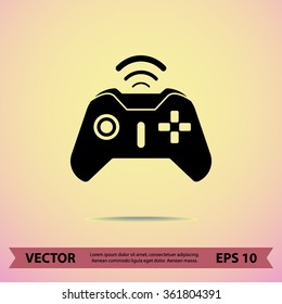 Joystick sign icon, vector illustration. Flat design style 