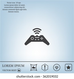 Joystick sign icon, vector illustration. Flat design style