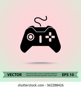 Joystick sign icon, vector illustration. Flat design style 