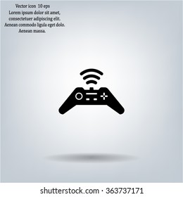 Joystick sign icon, vector illustration. Flat design style