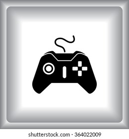 Joystick sign icon, vector illustration. Flat design style 