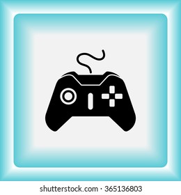 Joystick sign icon, vector illustration. Flat design style 