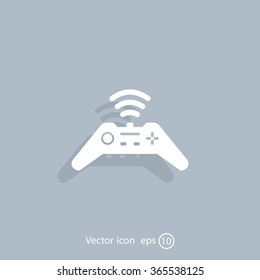 Joystick sign icon, vector illustration. Flat design style