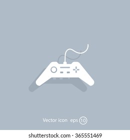 Joystick sign icon, vector illustration. Flat design style