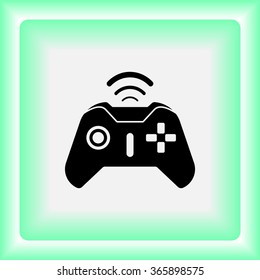 Joystick sign icon, vector illustration. Flat design style 