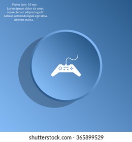 Joystick sign icon, vector illustration. Flat design style