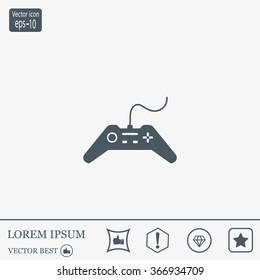 Joystick sign icon, vector illustration. Flat design style