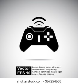 Joystick sign icon, vector illustration. Flat design style 