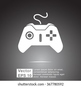 Joystick sign icon, vector illustration. Flat design style 