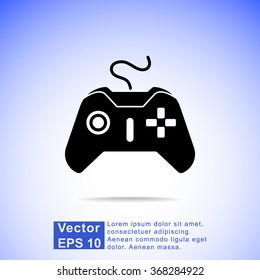 Joystick sign icon, vector illustration. Flat design style 