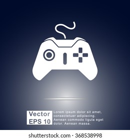 Joystick sign icon, vector illustration. Flat design style 