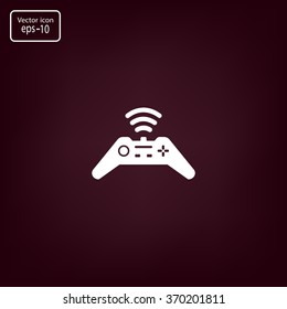 Joystick sign icon, vector illustration. Flat design style