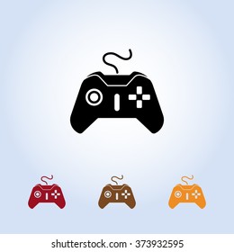 Joystick sign icon, vector illustration. Flat design style 