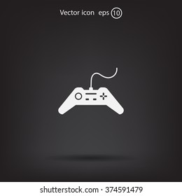 Joystick sign icon, vector illustration. Flat design style
