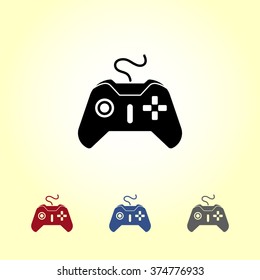 Joystick sign icon, vector illustration. Flat design style 