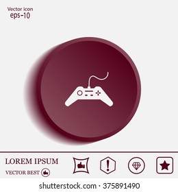 Joystick sign icon, vector illustration. Flat design style